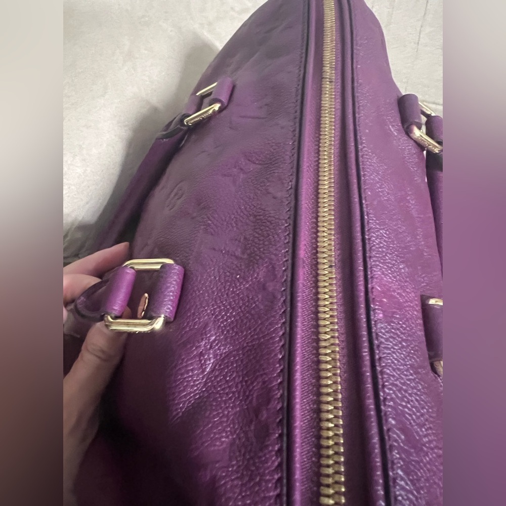 Louis Vuitton amethyst speedy empreinte  30 bag AUTHENTIC - Picture 13 of 15